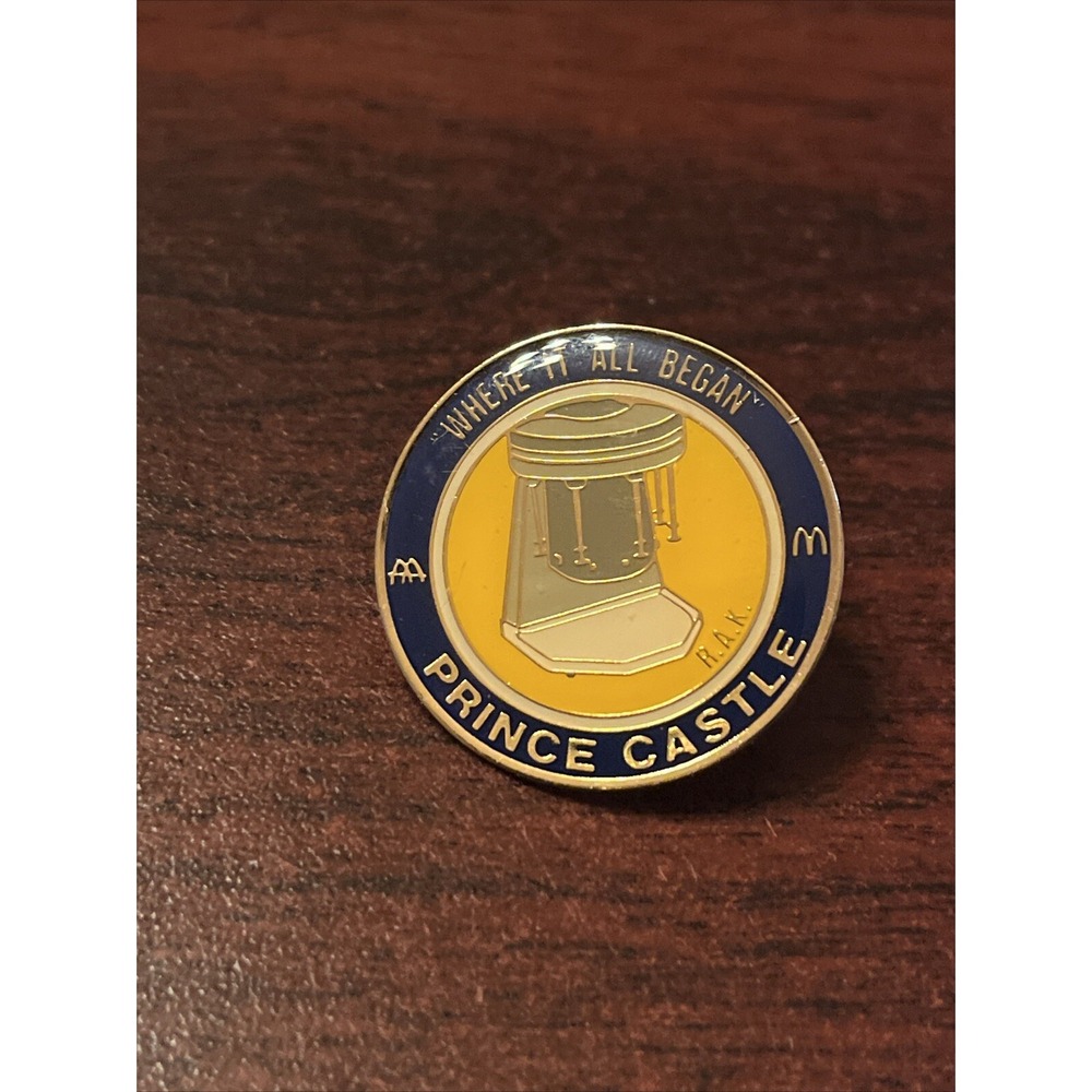 Vintage McDonald's‎ Prince Castle "Where It All Began" Employee Lapel Hat Pin